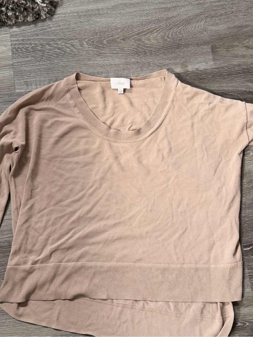 Wilfred Taupe Crewneck Knit Top